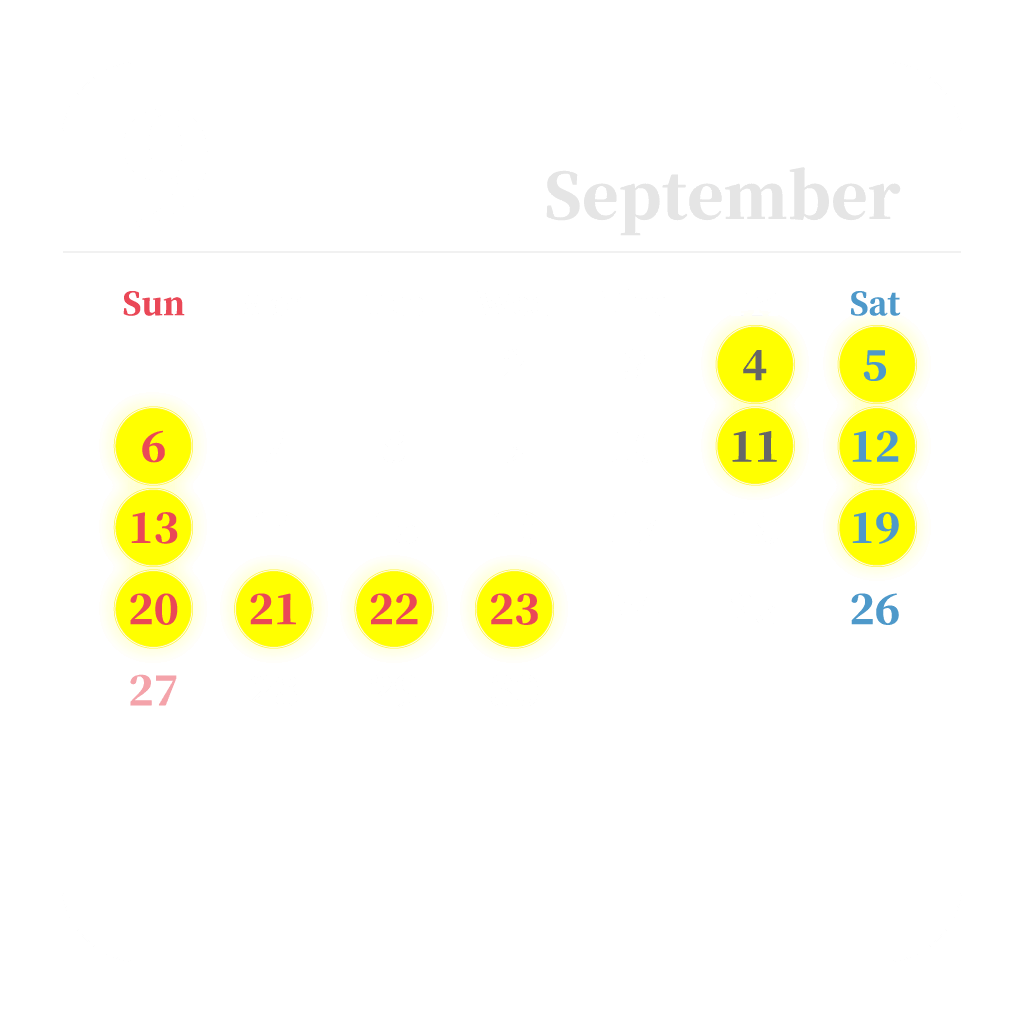 2026年7月開催カレンダー