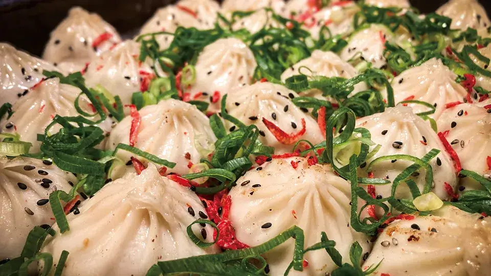 九条ねぎ焼小籠包-小菜館