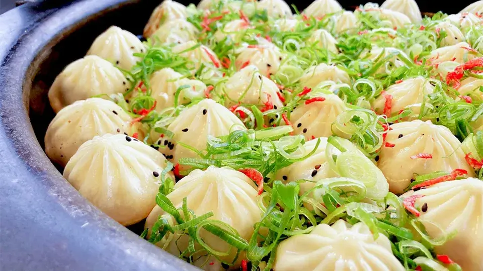 九条ねぎ焼小籠包-小菜館